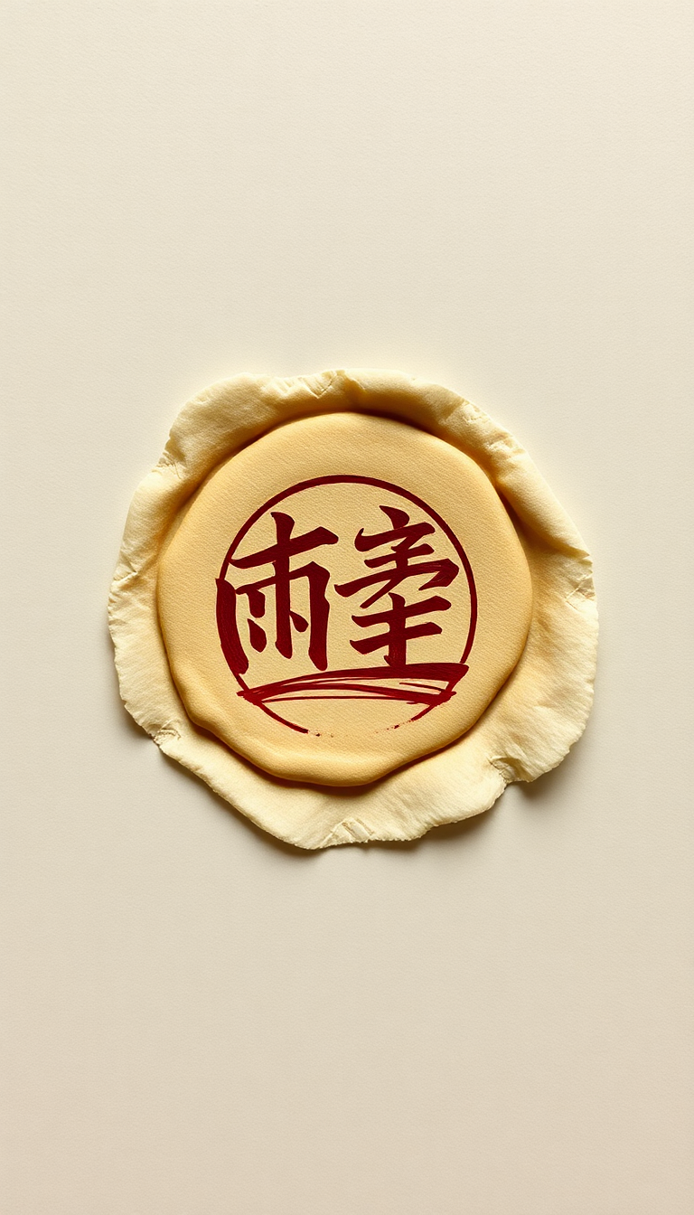 Aesthetic Fluid Letter Wax Seal Wallpaper