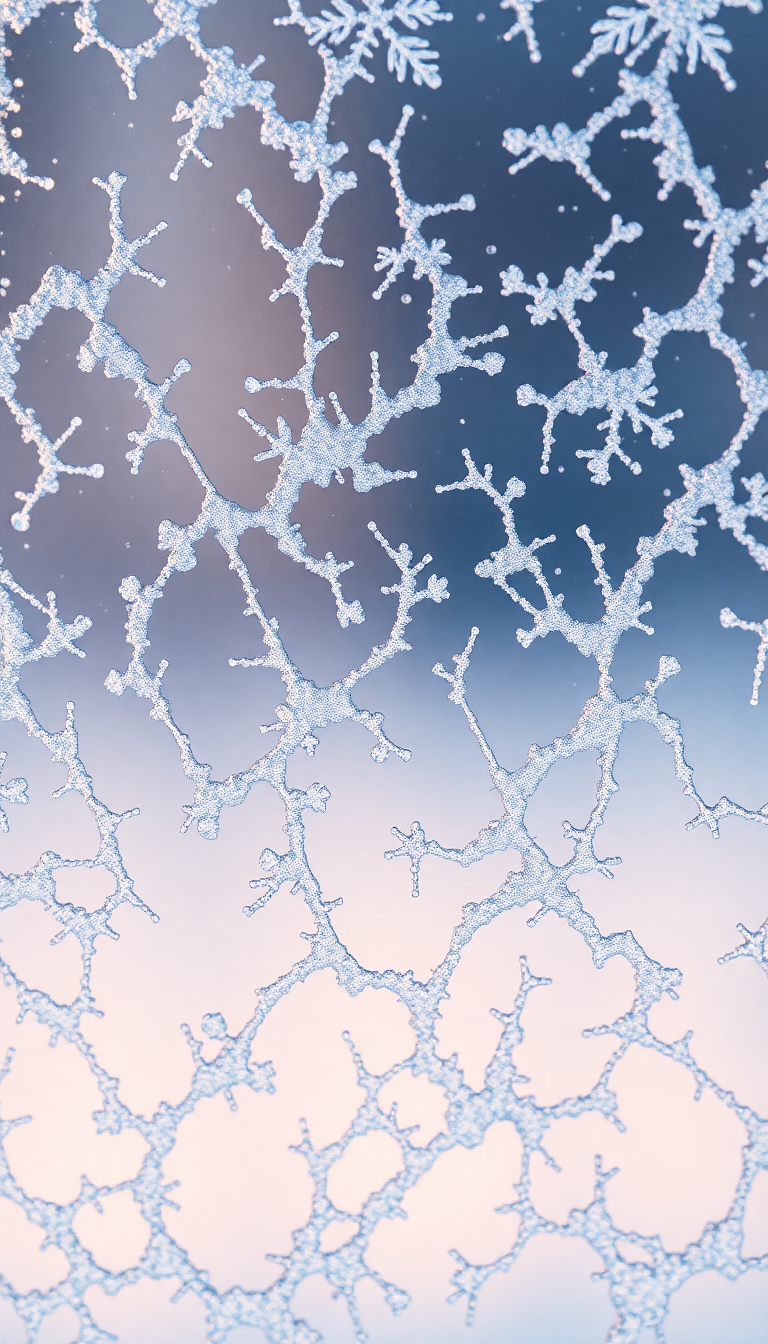 Frost Patterns On Window Macro Aesthetic Wallpaper