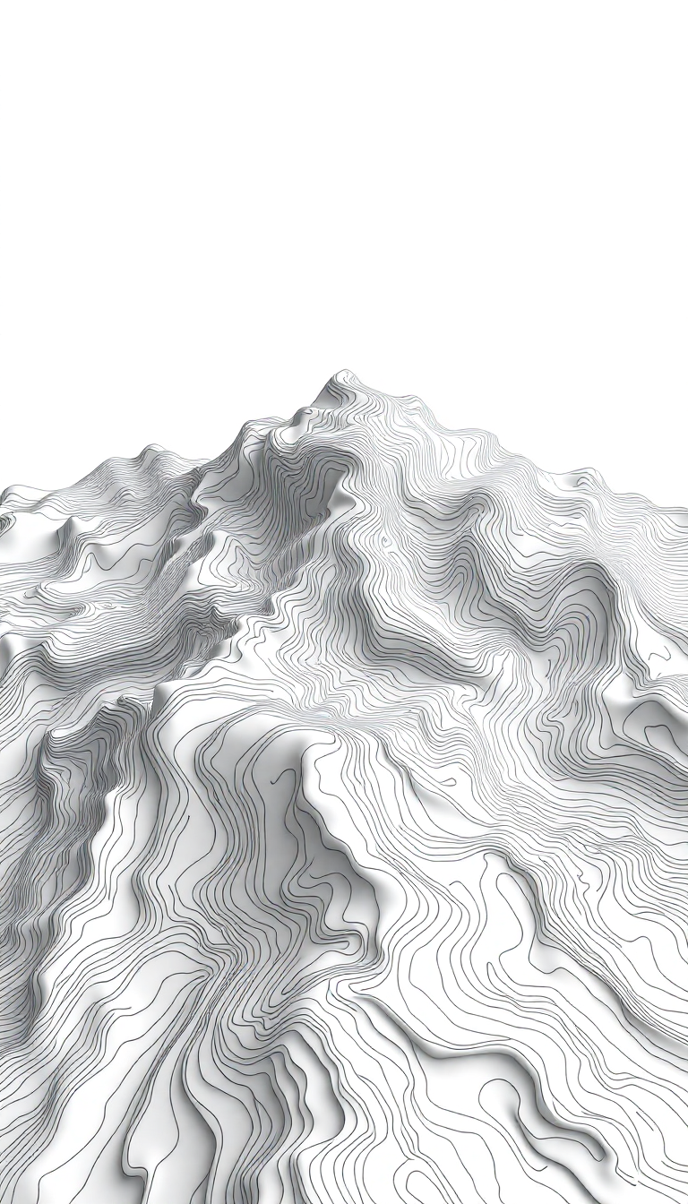 Topographic Lines Flowing Terrain Map Minimalist Wallpaper