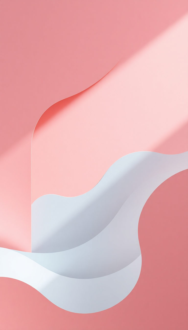 Paper Cut Layers Creating Depth Minimalist Wallpaper