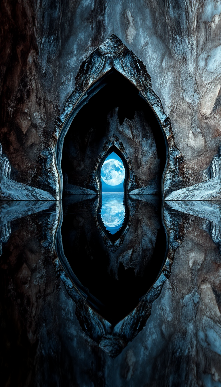 Mirror Showing Different World Reflection Digital art Wallpaper