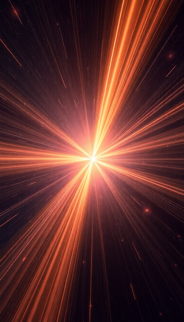 Pulsar Star Emitting Beams Of Digital art Wallpaper