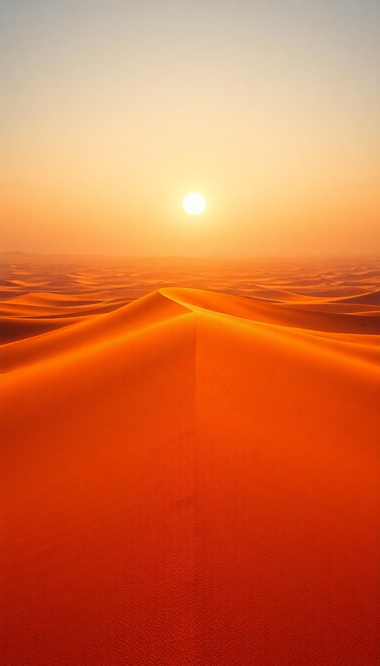 Heat Shimmer Desert Mirage Hot Photorealistic Wallpaper