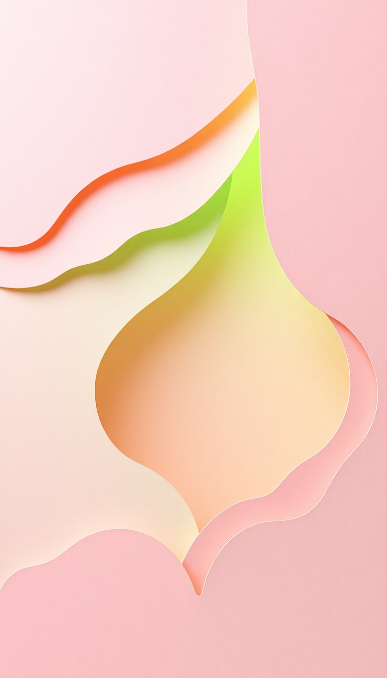 Paper Cut Layers Creating Depth Minimalist Wallpaper