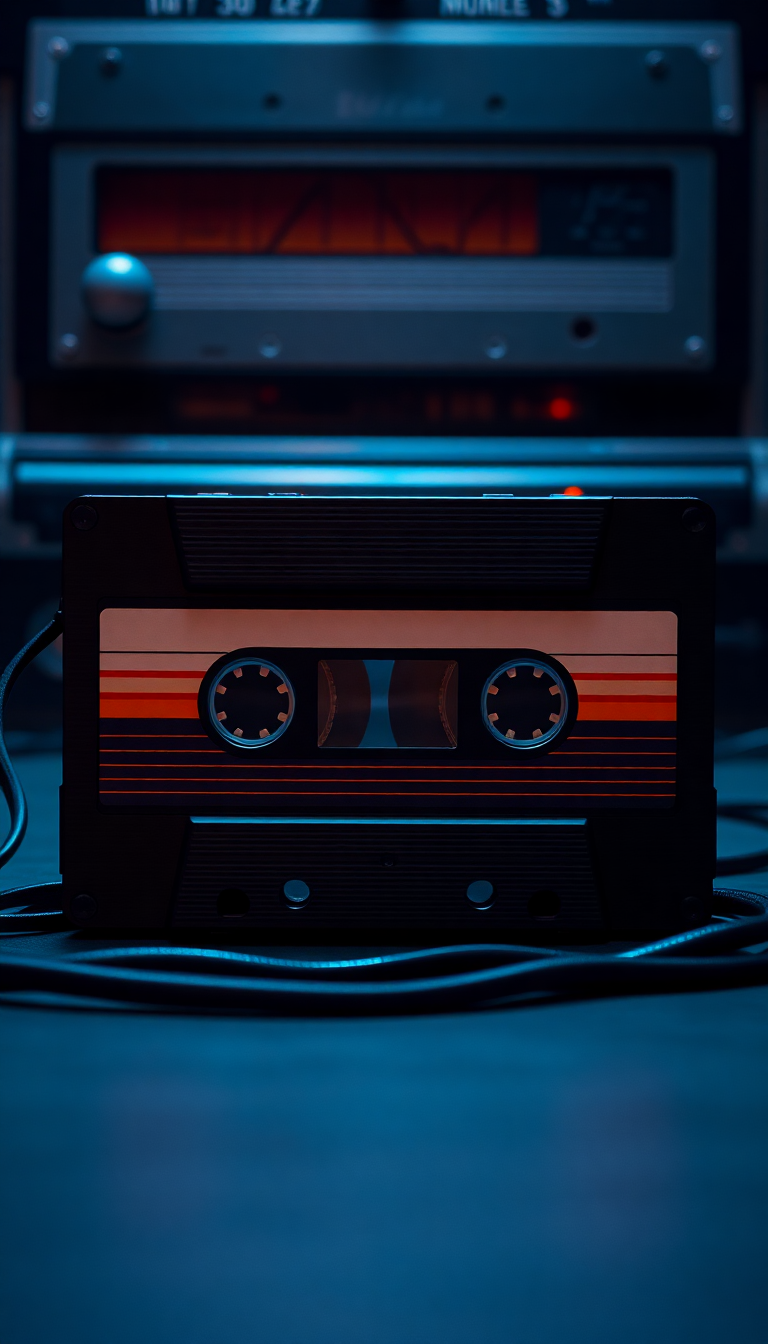 Cassette Tape Mixtape Retro Music Photorealistic Wallpaper