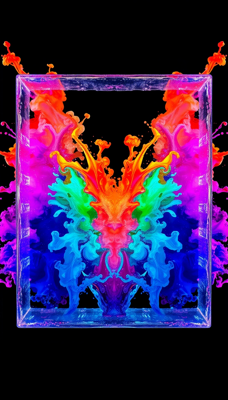 Ink Explosion In Water Freeze Digital art Wallpaper