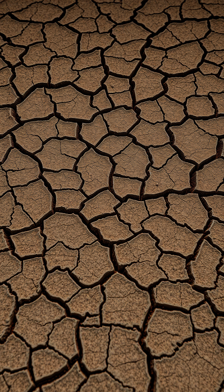 Desert Texture Pattern Drought Earth Photorealistic Wallpaper