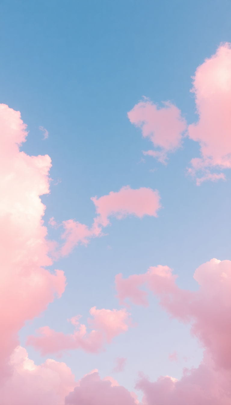 Splendid Sky Candy Cotton Cloud Aesthetic Wallpaper
