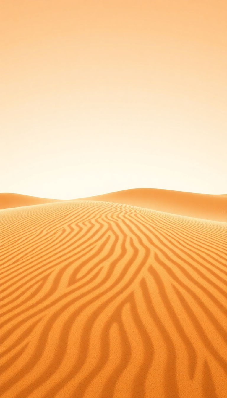 Sand Dune Ripples Wind Patterns Photorealistic Wallpaper