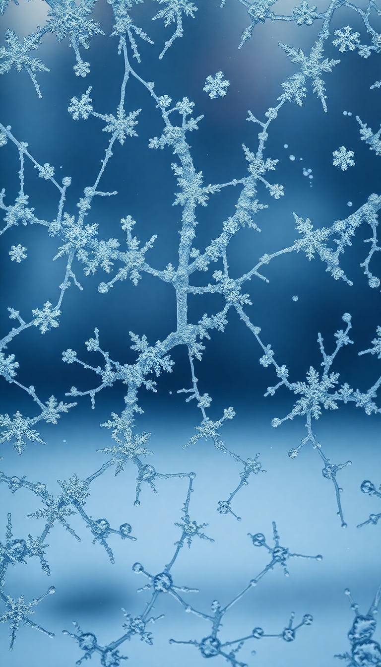 Frost Patterns On Window Macro Aesthetic Wallpaper