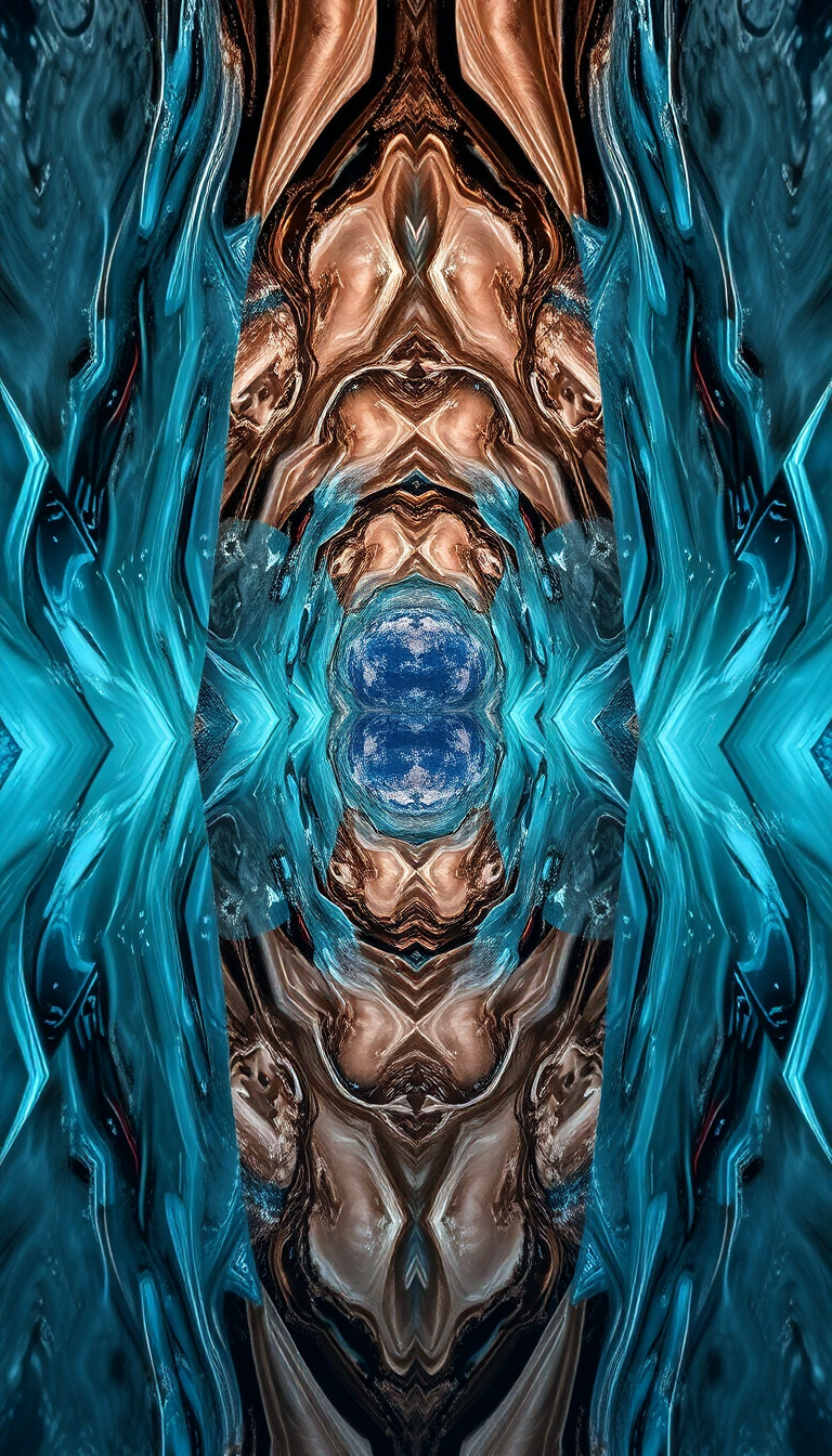 Mirror Showing Different World Reflection Digital art Wallpaper