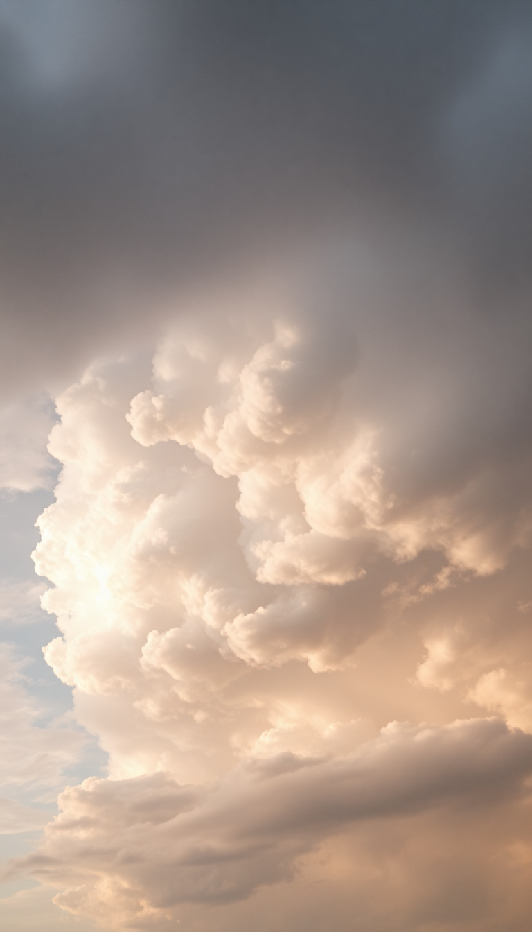 Mammatus Clouds Dramatic Bubble Sky Photorealistic Wallpaper