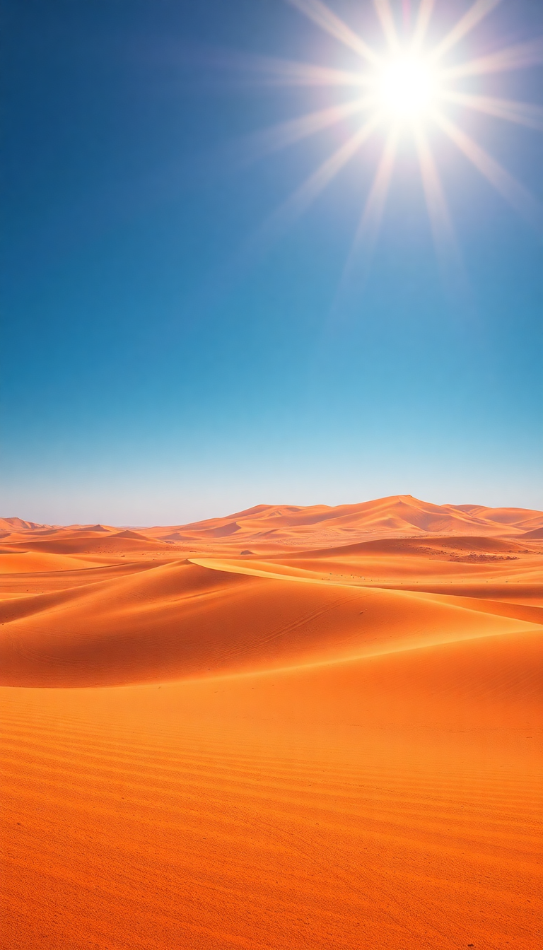 Heat Shimmer Desert Mirage Hot Photorealistic Wallpaper