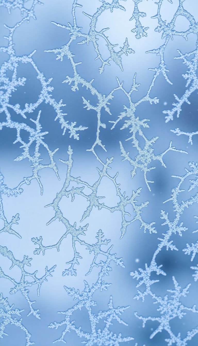 Frost Patterns On Window Macro Aesthetic Wallpaper