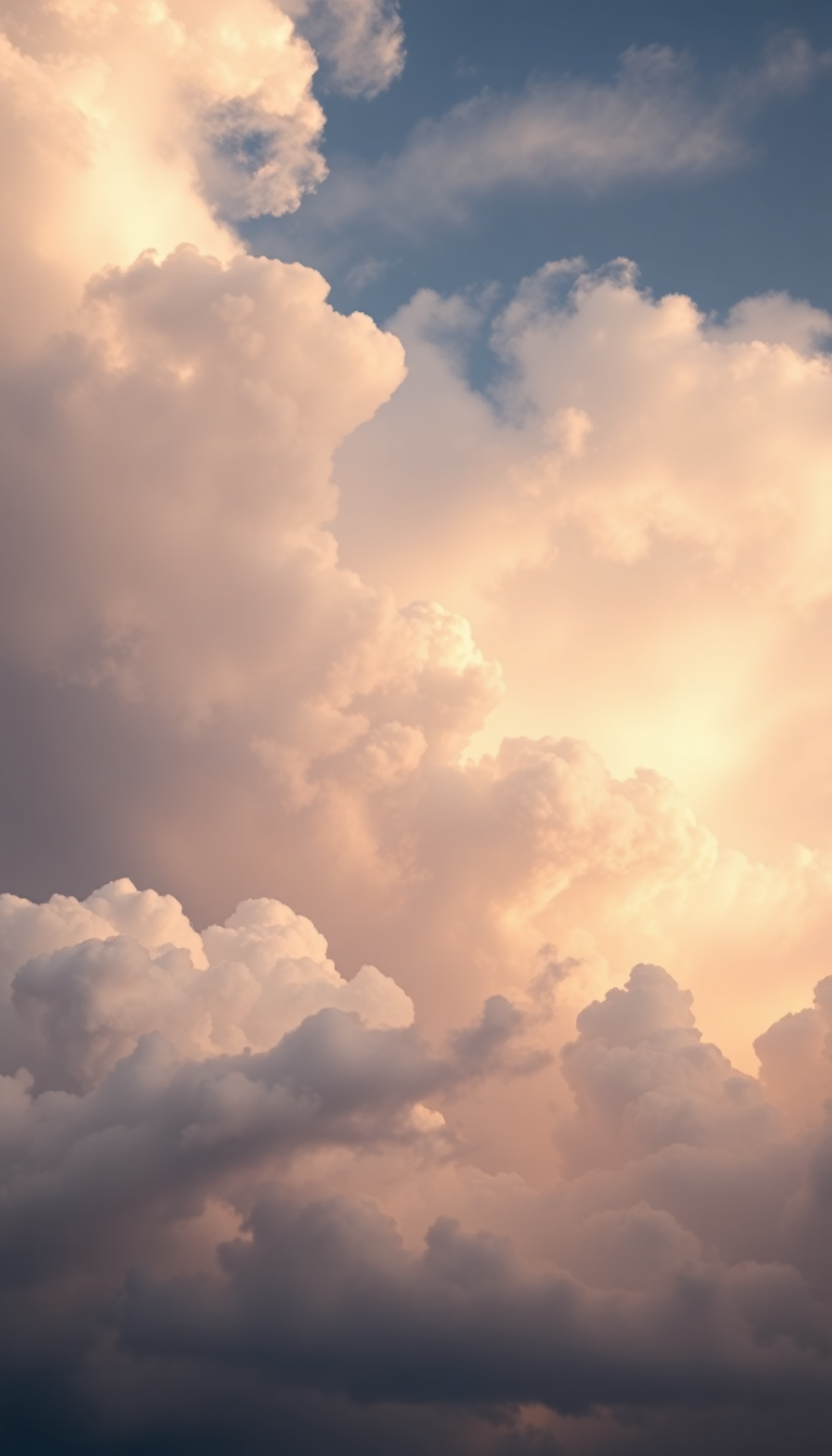 Mammatus Clouds Dramatic Bubble Sky Photorealistic Wallpaper