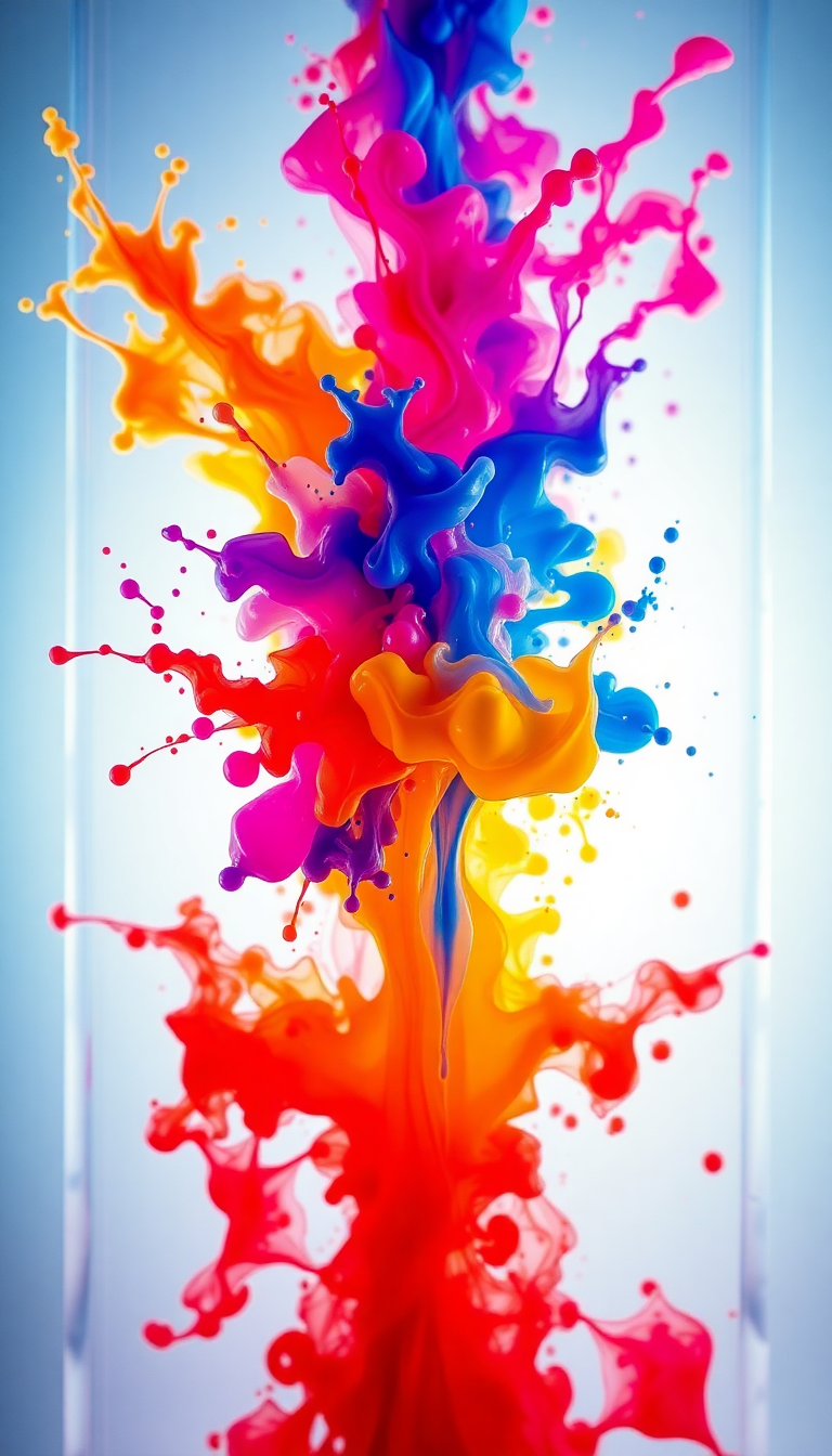 Ink Explosion In Water Freeze Digital art Wallpaper