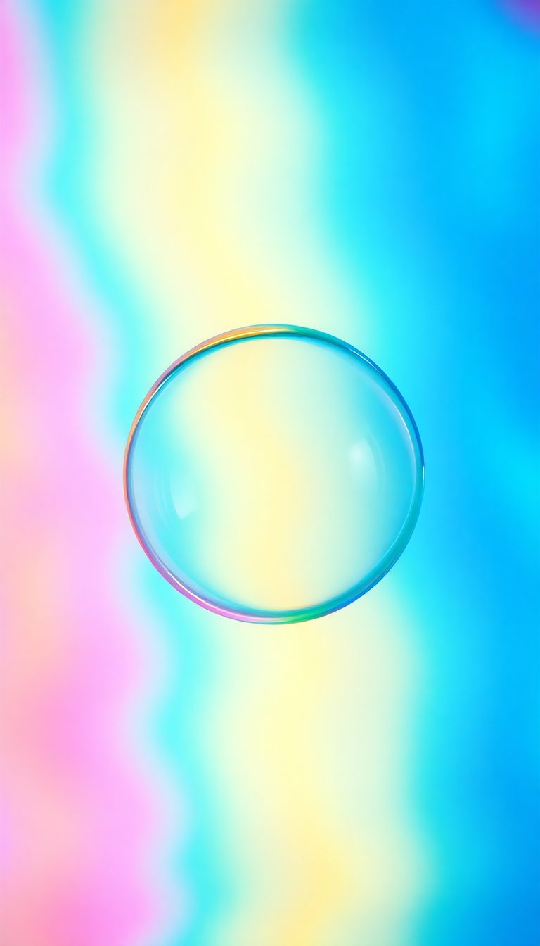 Soap Bubble Macro Rainbow Iridescent Aesthetic Wallpaper
