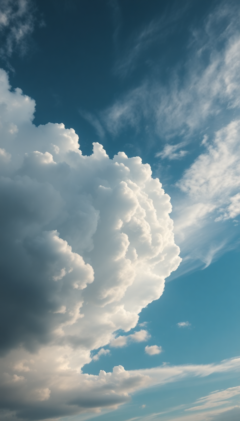 Mammatus Clouds Dramatic Bubble Sky Photorealistic Wallpaper