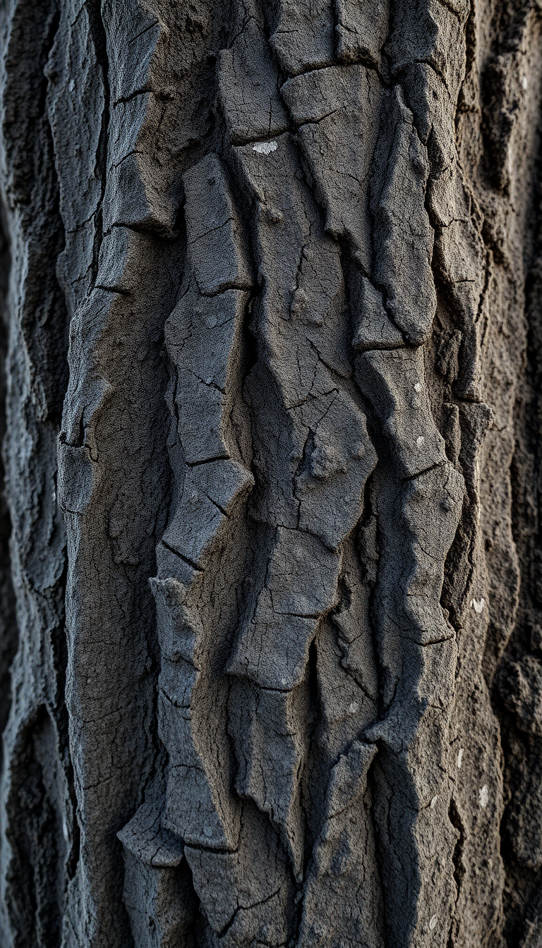 Tree Bark Texture Macro Lines Photorealistic Wallpaper