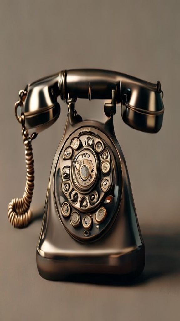 Vintage Telephone Rotary Delicate Standard Wallpaper