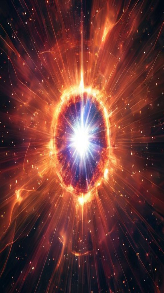 Pulsar Star Emitting Beams Of Digital art Wallpaper