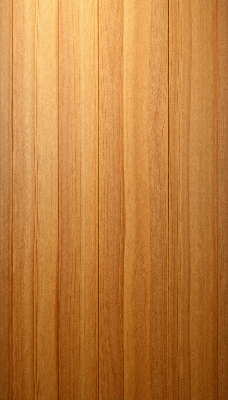 Wood Grain Polished Texture Warm Photorealistic Wallpaper