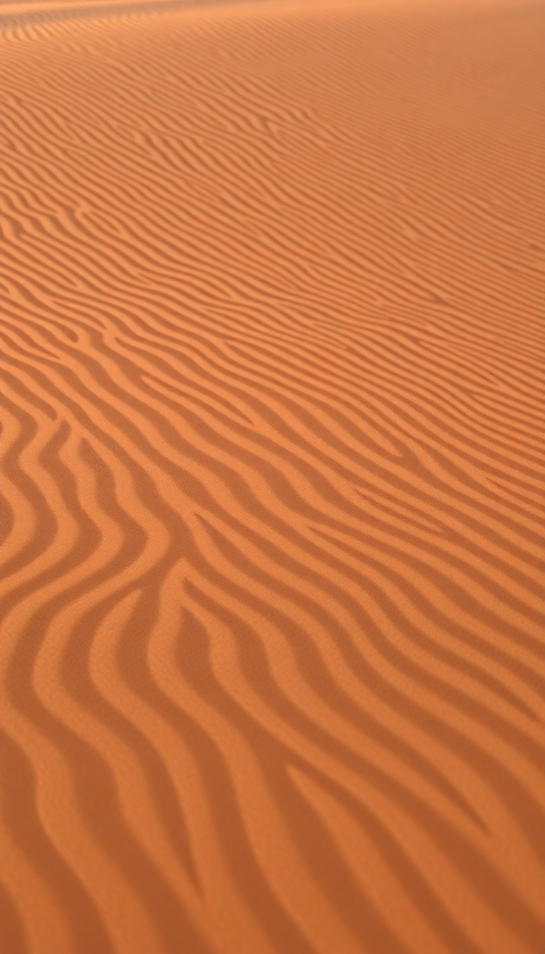 Sand Dune Ripples Wind Patterns Photorealistic Wallpaper