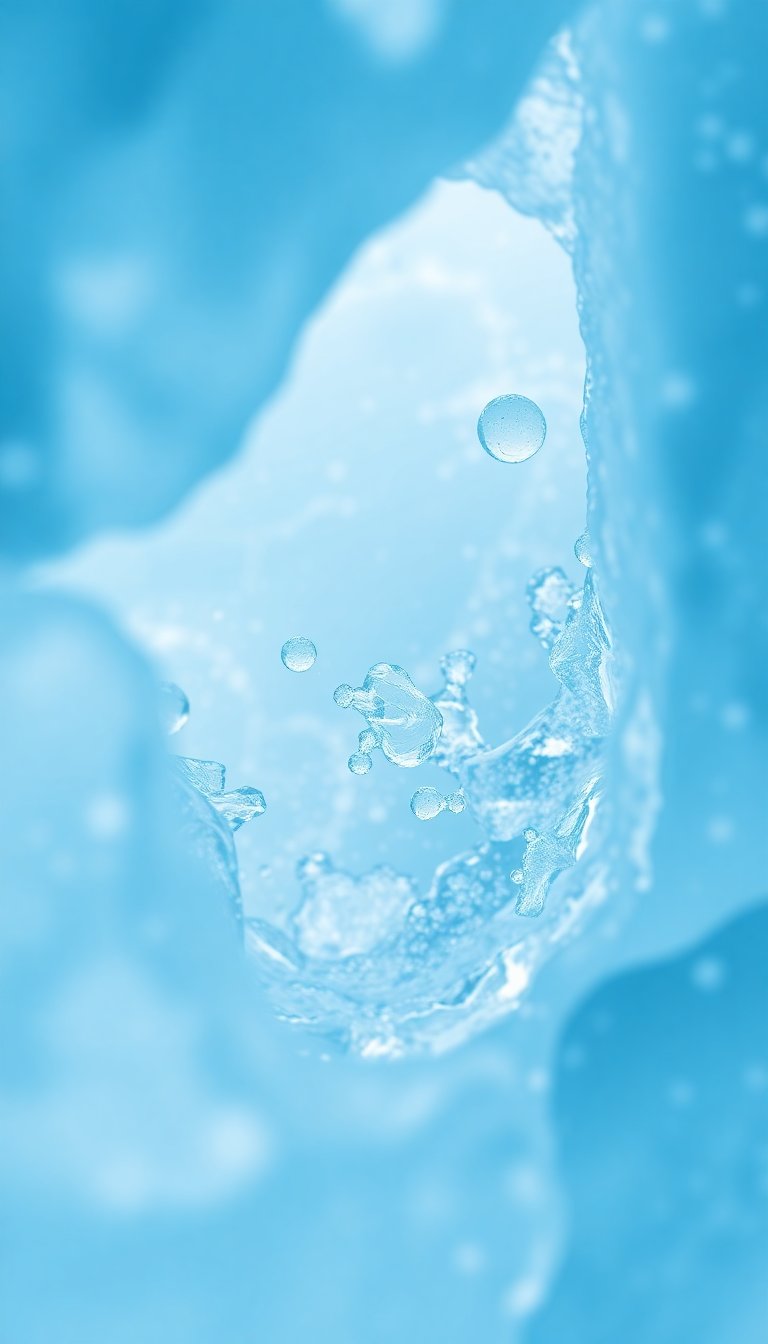 Ice Texture Frozen Bubbles Trapped Photorealistic Wallpaper