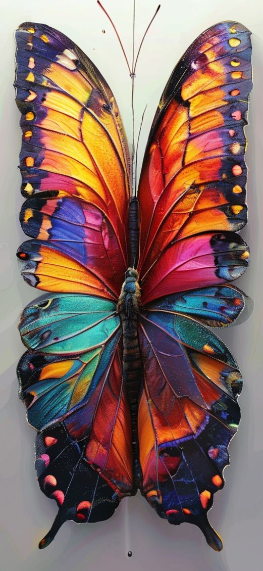 Solar Macro Scales Colorful Pattern Wallpaper