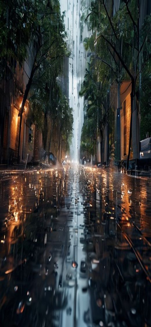 Surreal Spectacular Monsoon Rain Heavy Wallpaper