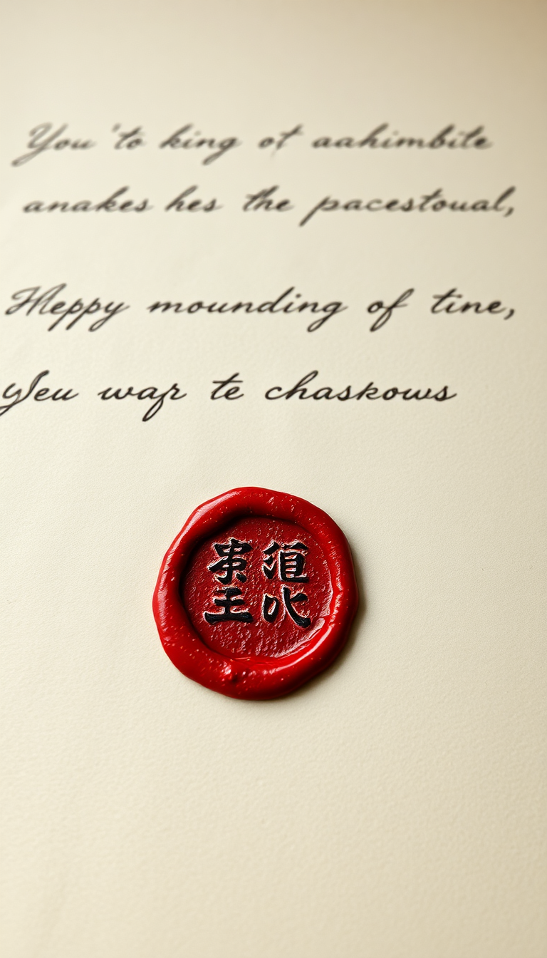 Fantastical Vintage Seal Wax Letter Aesthetic Wallpaper