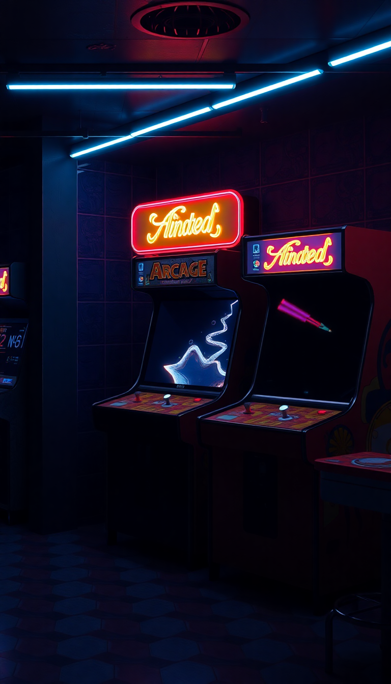 Celestial Room Dark Machines Arcade Photorealistic Wallpaper