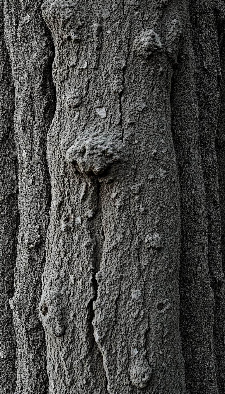 Dramatic Lines Macro Texture Bark Photorealistic Wallpaper