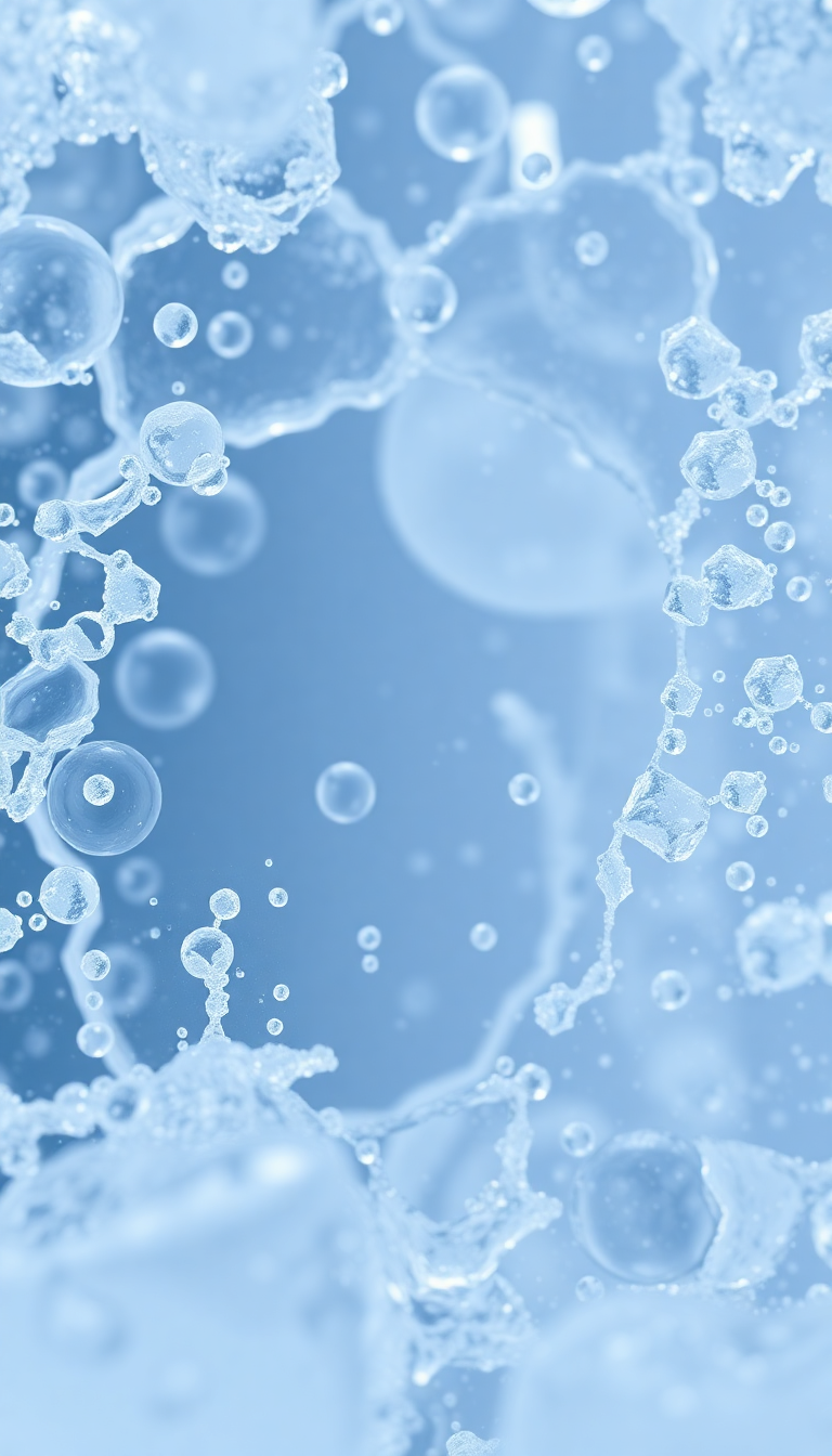 Ice Texture Frozen Bubbles Trapped Photorealistic Wallpaper