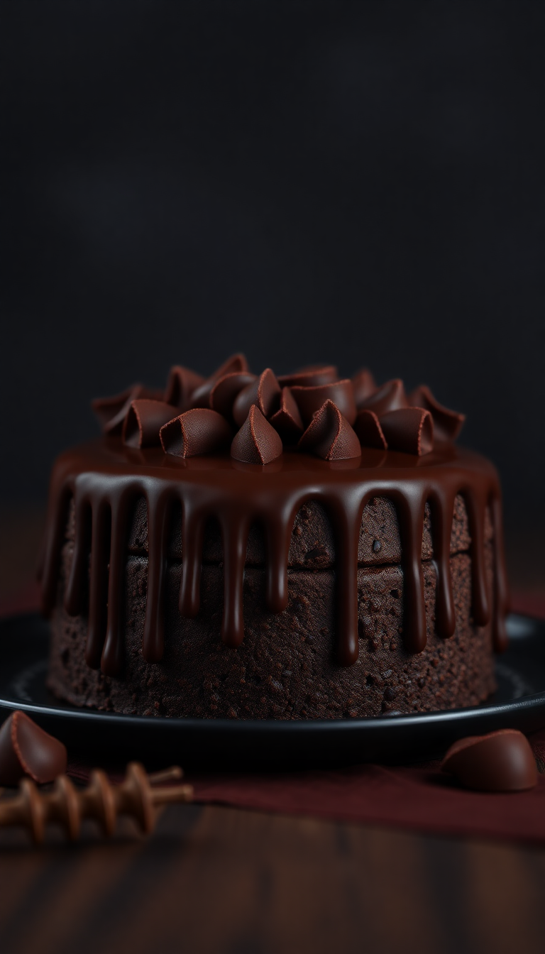 Photorealistic Cool Drip Cake Decadent Wallpaper