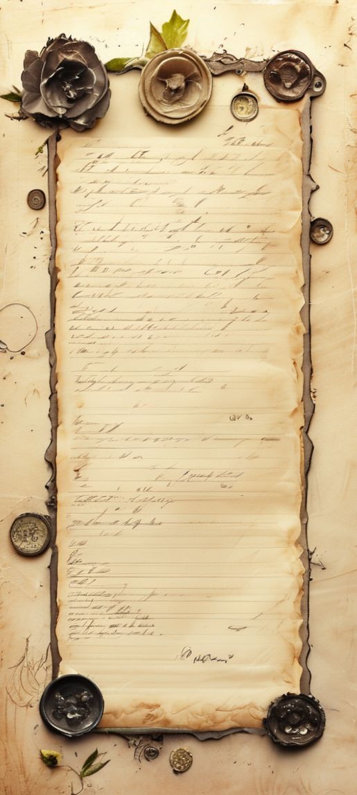 Vintage Letter Wax Seal Vintage Paper Wallpaper