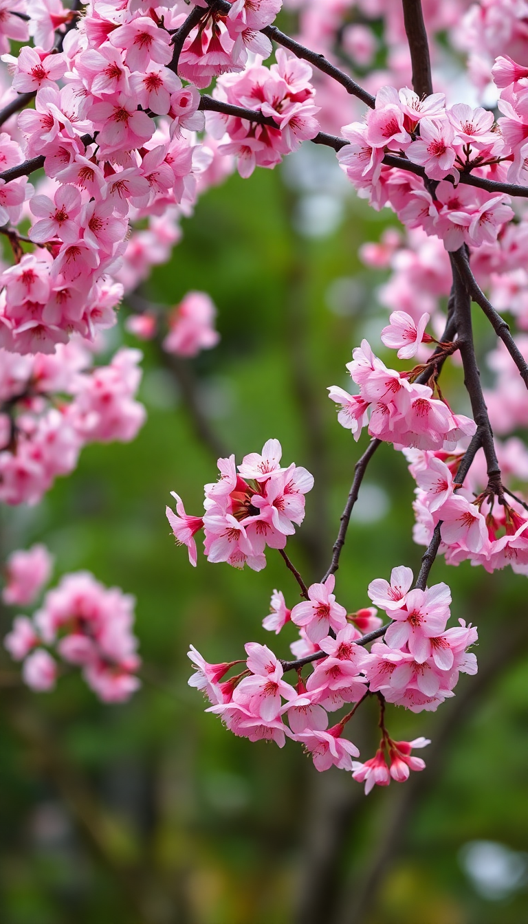 Spring Cherry Blossoms Icy HD Wallpaper
