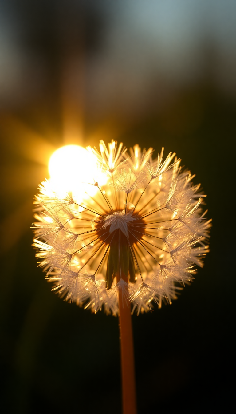 Supreme Golden In Floating Seeds Aesthetic Wallpaper