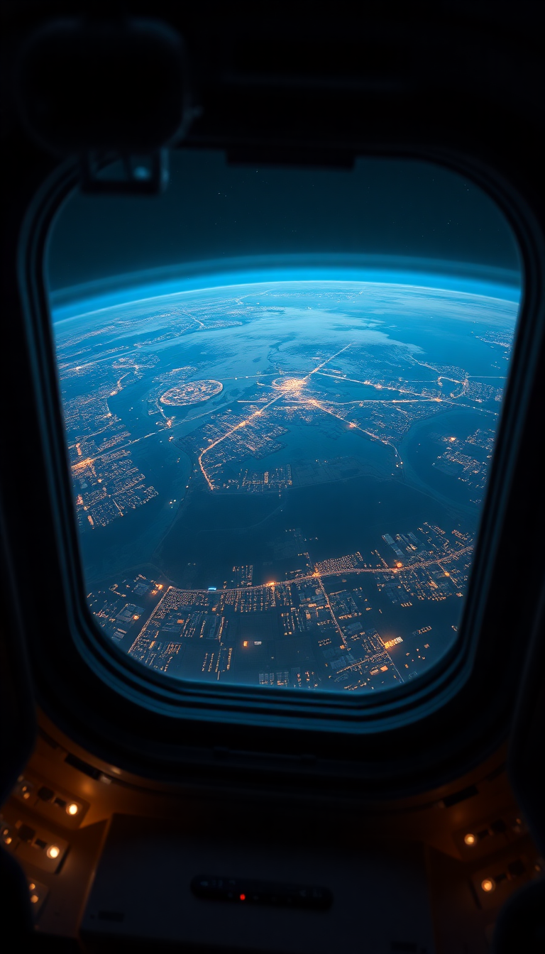 Primal Station Window View Of Photorealistic Wallpaper