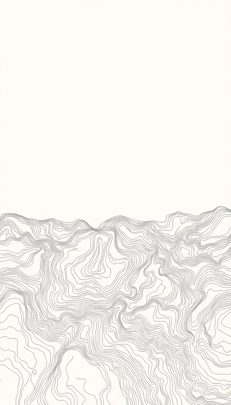 Gorgeous Lines Flowing Terrain Map Minimalist Wallpaper