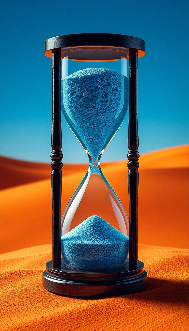 Ocean And Desert Time Fantasy Ultra HD Wallpaper