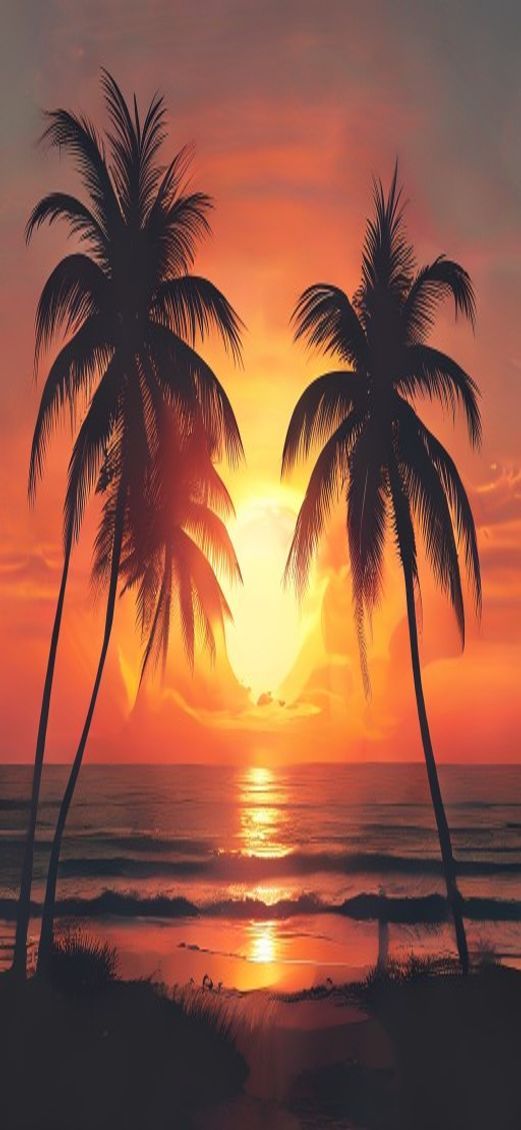 Summer Sunset Beach Eternal Compact Wallpaper
