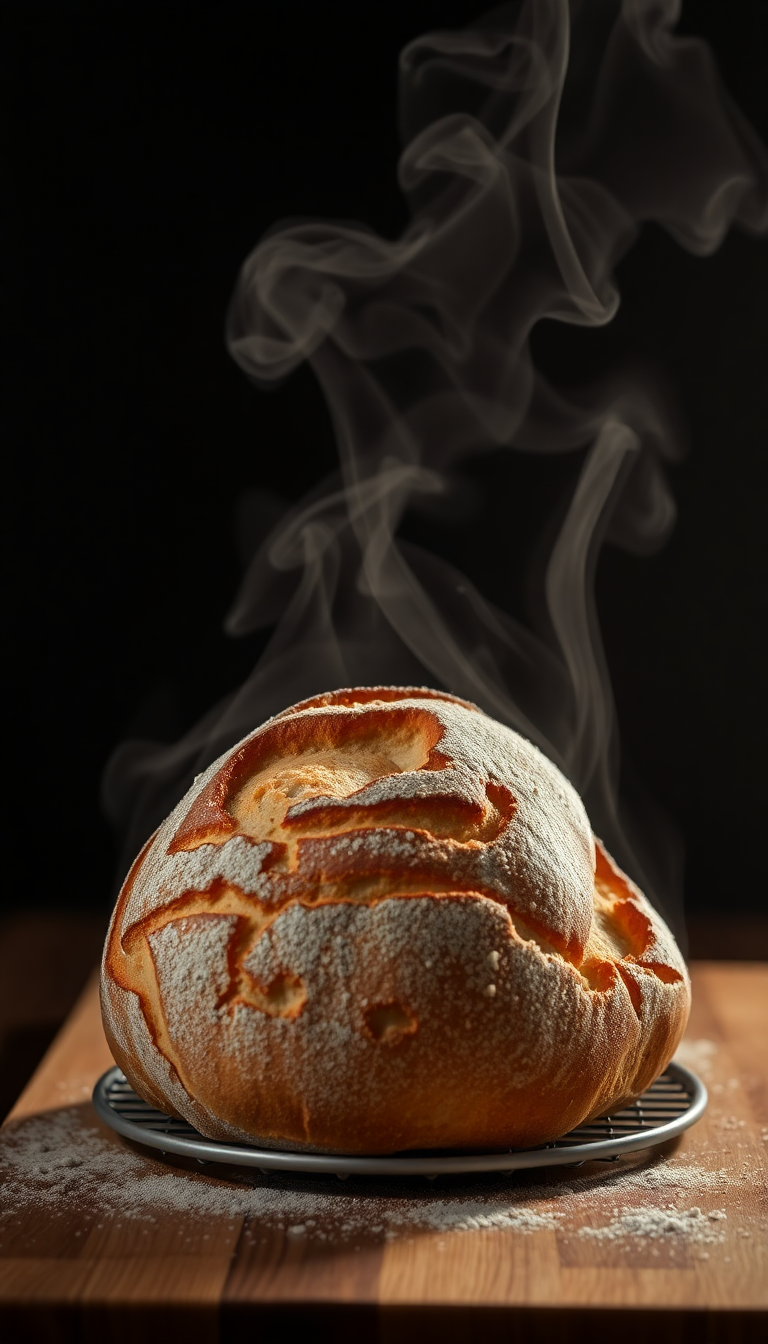 Photorealistic Electric Fresh Baked Steam Wallpaper