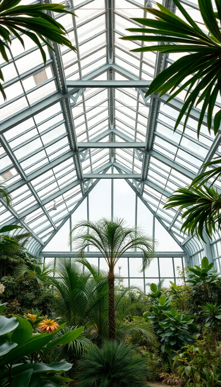 Photorealistic Supreme Interior Botanical Garden Wallpaper
