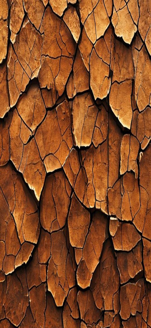Mesmerizing Earth Drought Pattern Texture Photorealistic Wallpaper