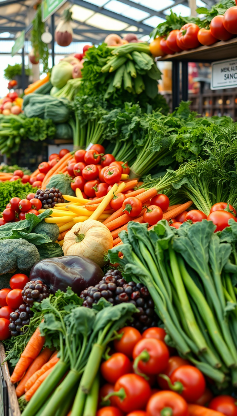 Farmers Market Produce Majestic HD Wallpaper