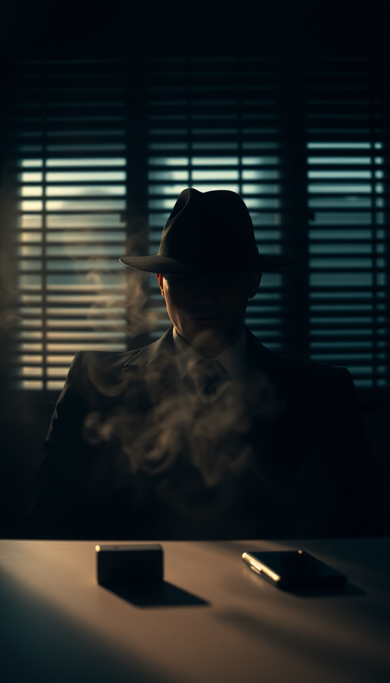Noir Detective Office Bold HD Wallpaper