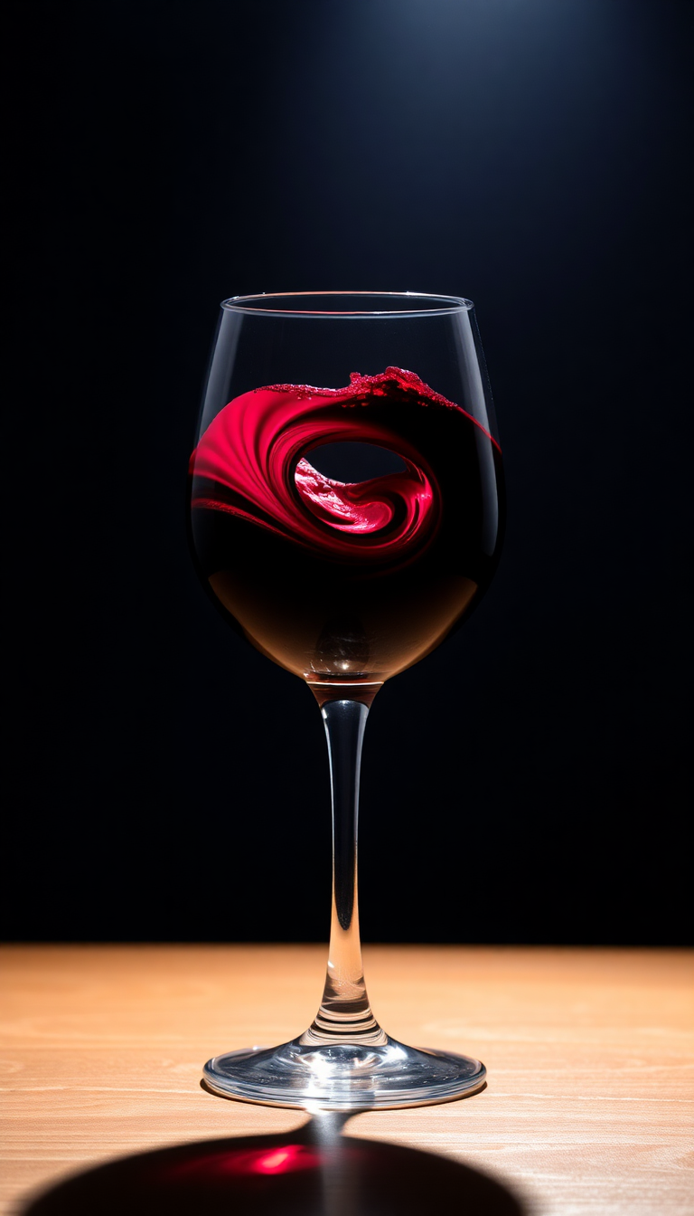 Exquisite Electric Wine Glass Swirl Wallpaper