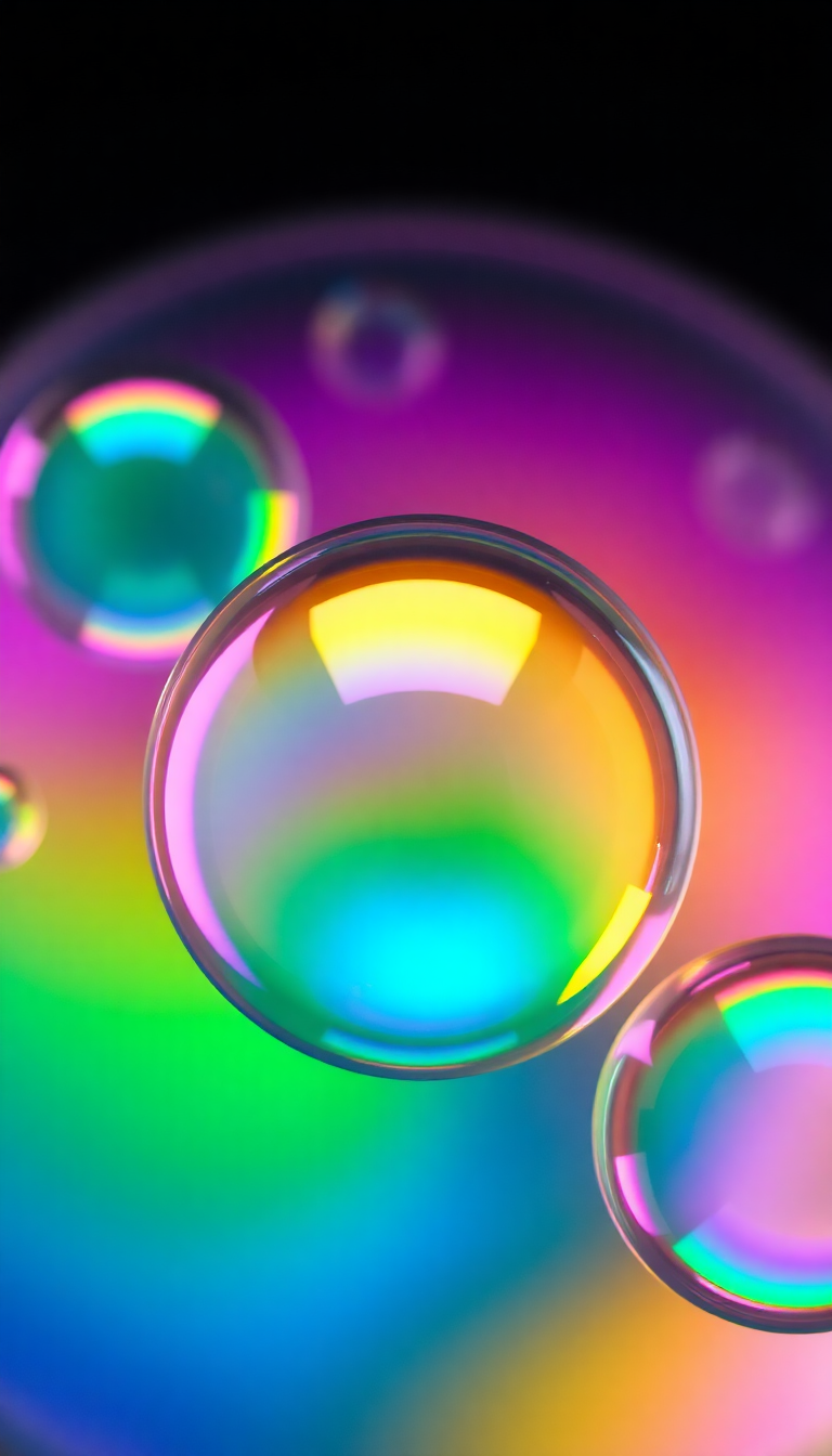 Cool Soap Macro Iridescent Aesthetic Wallpaper