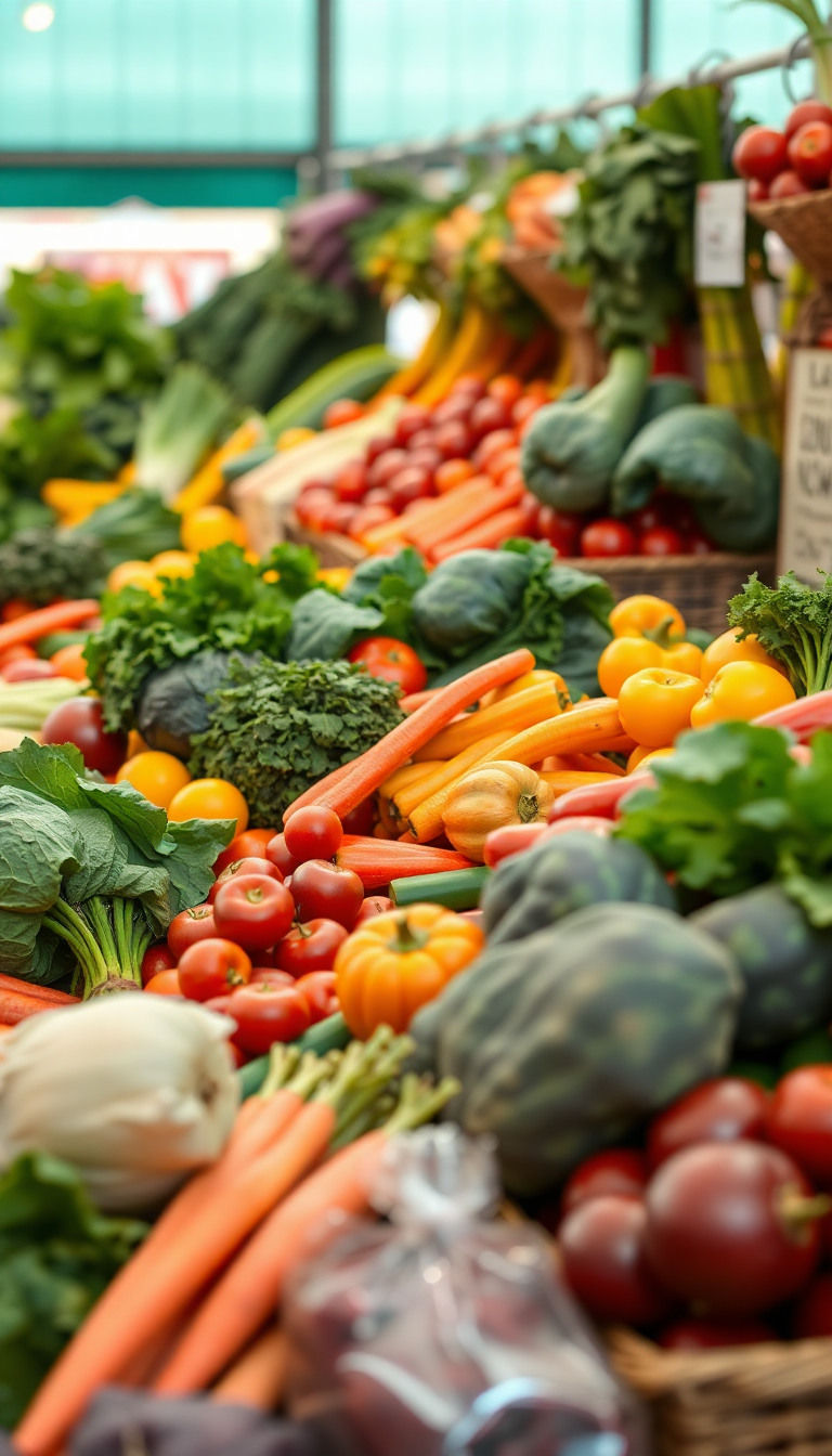 Photorealistic Eternal Market Produce Colorful Wallpaper